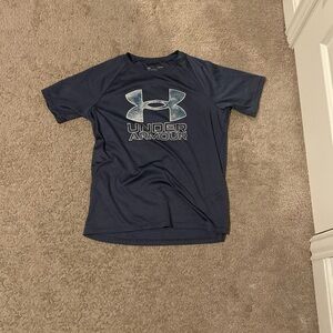 Youth Grey Under Armour dri-fit shirt